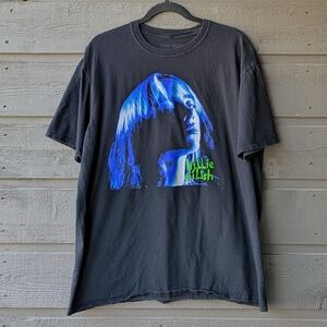Billie Eilish Shadow Face T-Shirt Black Size XL